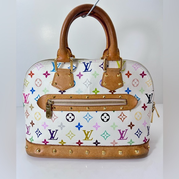 Louis Vuitton Handbags - Louis Vuitton super rare mirkami White Multicolor vintage Alma
